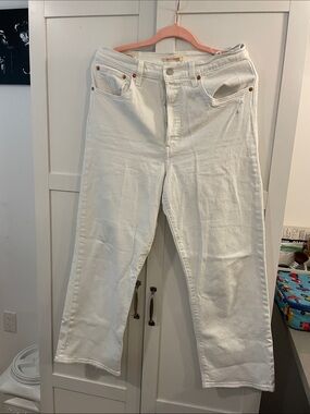 Levi's White Wide Leg Jeans